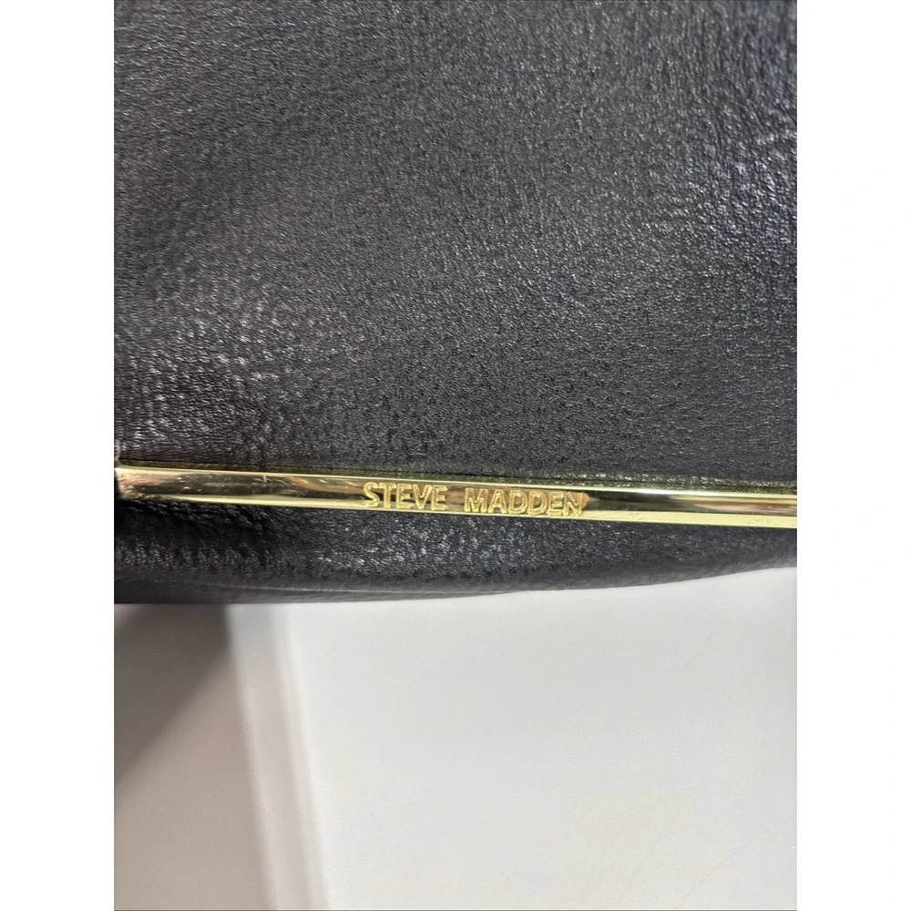 Steve Madden Quilted Tan & Black‎ Backpack Bag Multiple Pockets